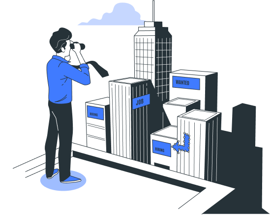 Job search illustration